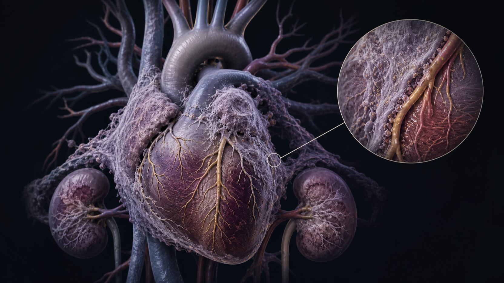 Original medical illustration for: A Complex Case: Understanding Unexplained Heart Failure in a Patient with Rheumatoid Arthritis