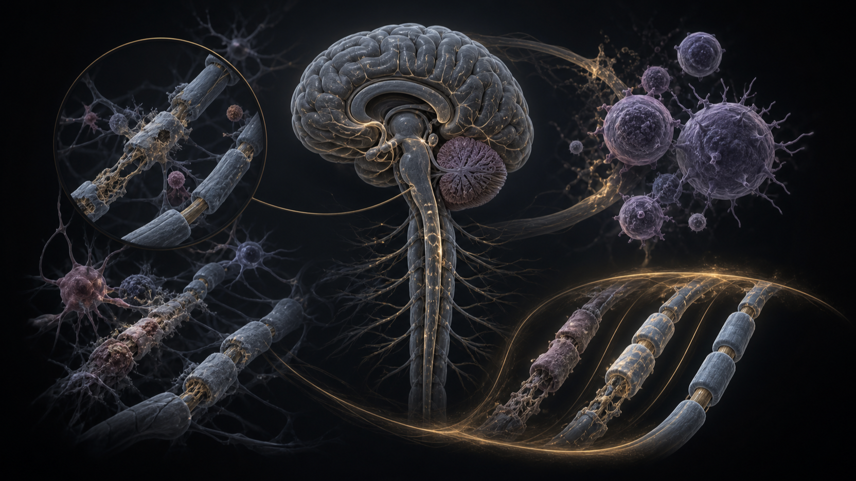 Original medical illustration for: Natalizumab Treatment for Highly Active Multiple Sclerosis: A Comprehensive Patient Guide
