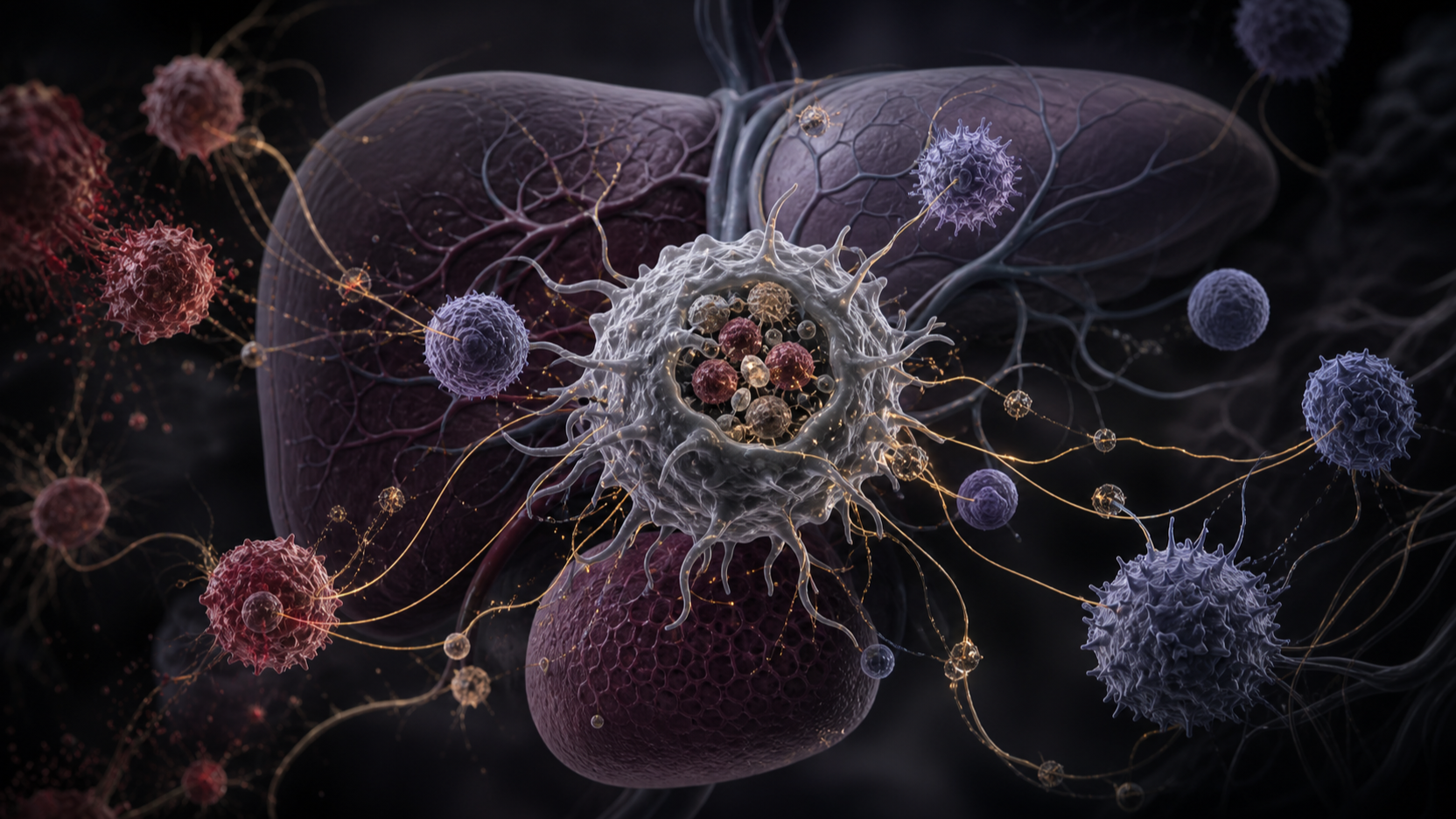 Original medical illustration for: Understanding Hemophagocytic Lymphohistiocytosis (HLH): A Life-Threatening Inflammatory Condition