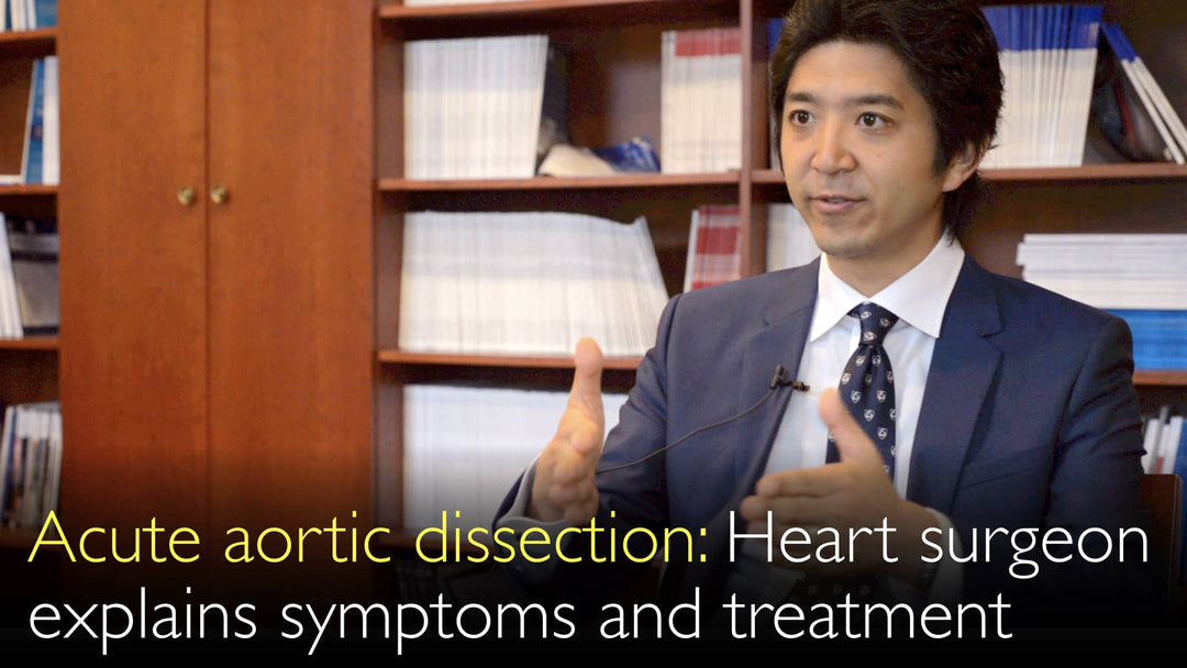 Acute aortic dissection. Heart surgeon explains symptoms and treatment of acute aortic syndrome. 1