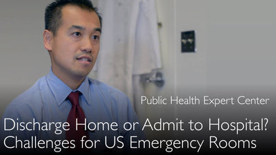 Emergency department visit. Stay at hospital or go home? 4
